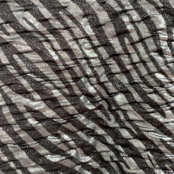 Black and silver zebra print spandex dress - Picture 2 of 4